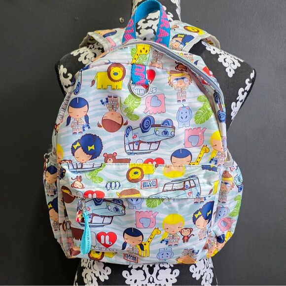 Harajuku Lovers Fatal Attraction To Cuteness Small Backpack Tablet Padded 14x10 - Picture 2 of 12